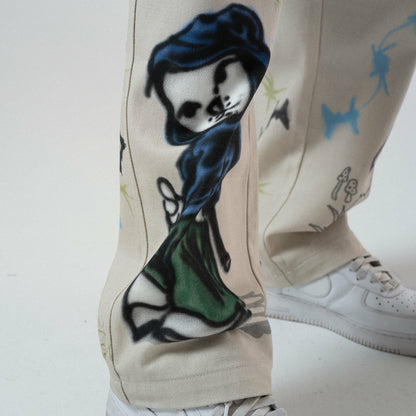 Goosebumps Wide Fit Pants (Bone) - Ripndip