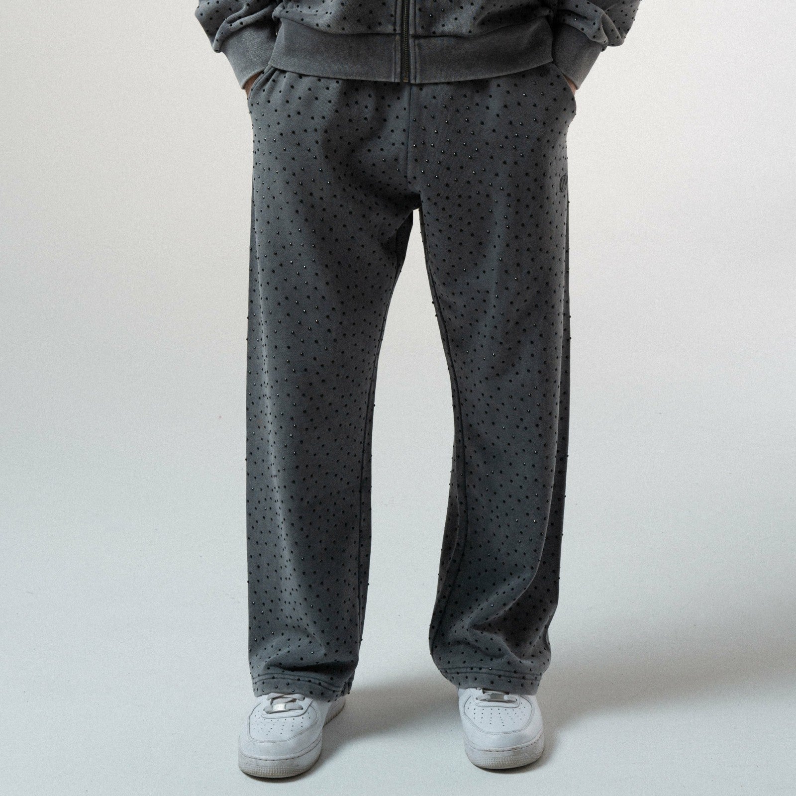 RIPNGEMS Straight Leg Sweatpants (Charcoal Wash) - Ripndip