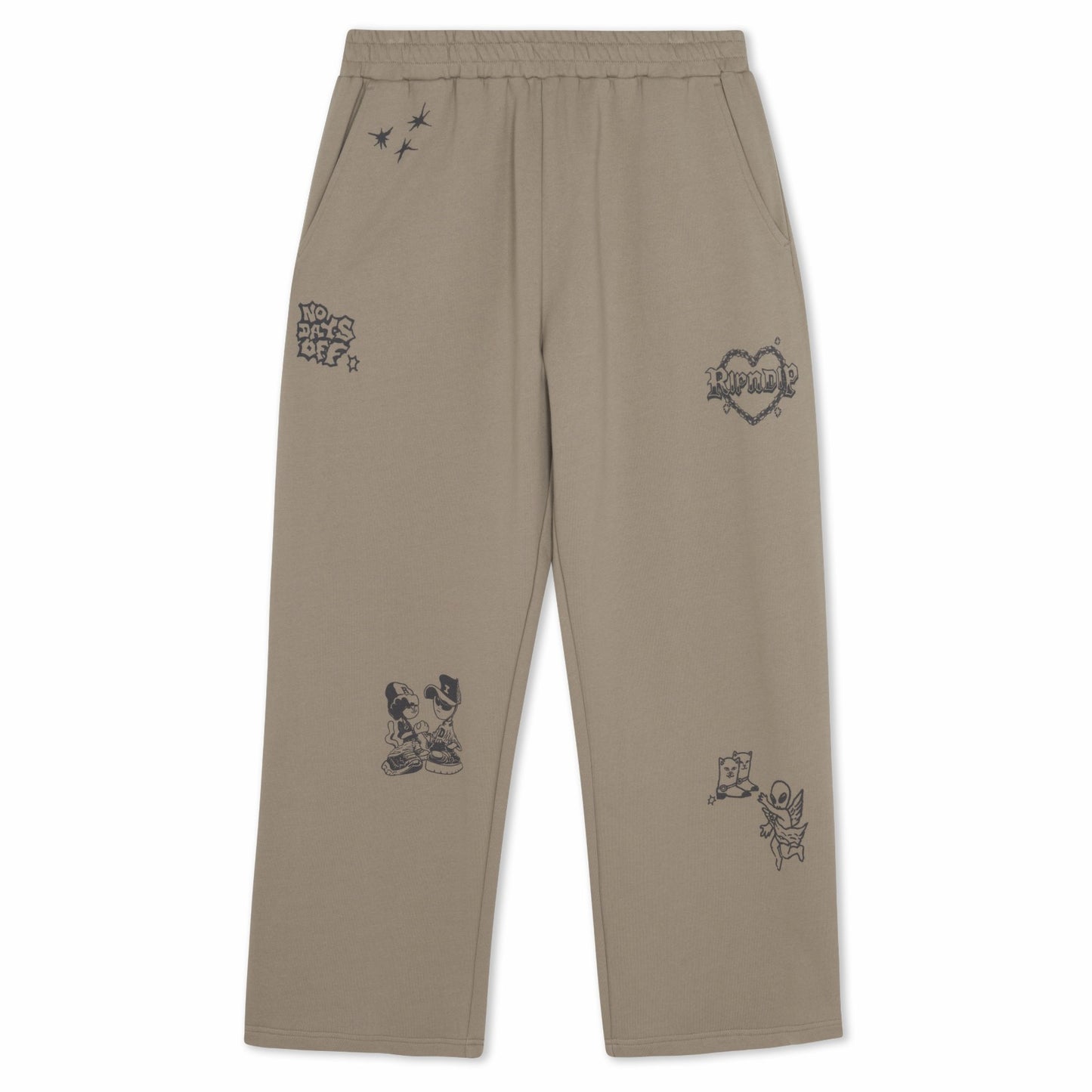 Westside Straight Leg Sweatpants (Dark Sand) - Ripndip
