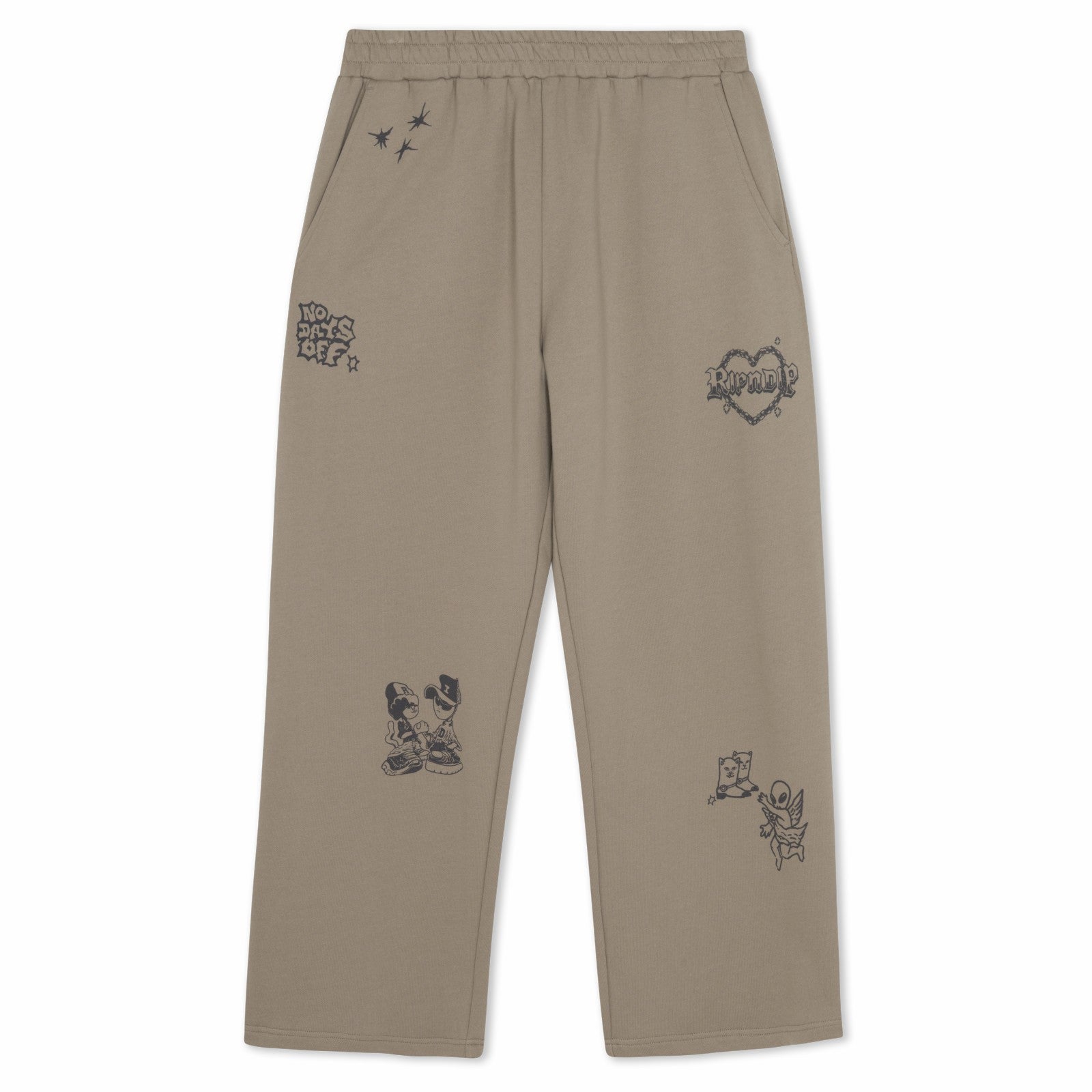 Westside Straight Leg Sweatpants (Dark Sand) - Ripndip