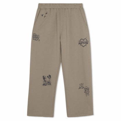 Westside Straight Leg Sweatpants (Dark Sand) - Ripndip
