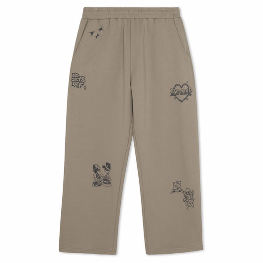 Westside Straight Leg Sweatpants (Dark Sand) - Ripndip