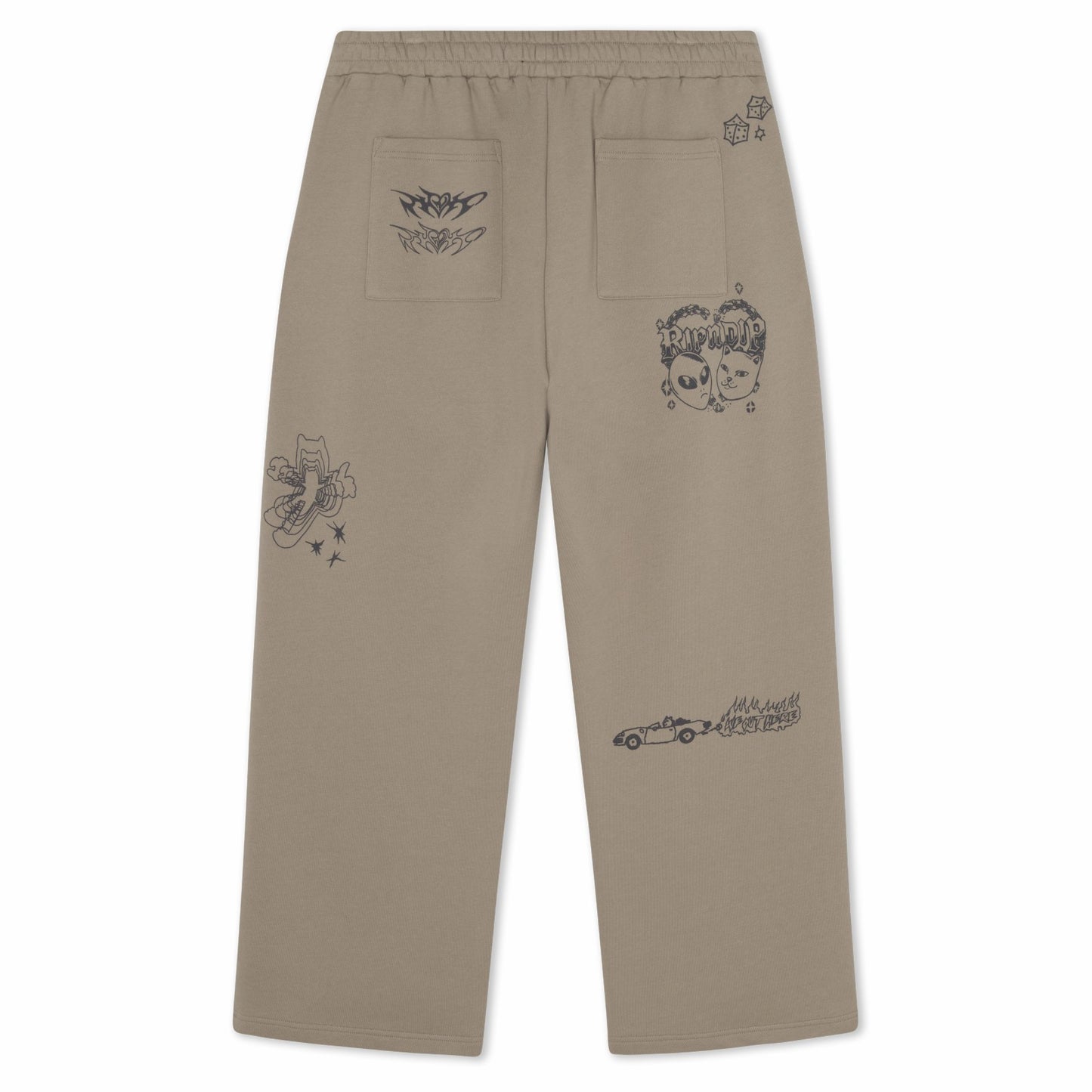 Westside Straight Leg Sweatpants (Dark Sand) - Ripndip