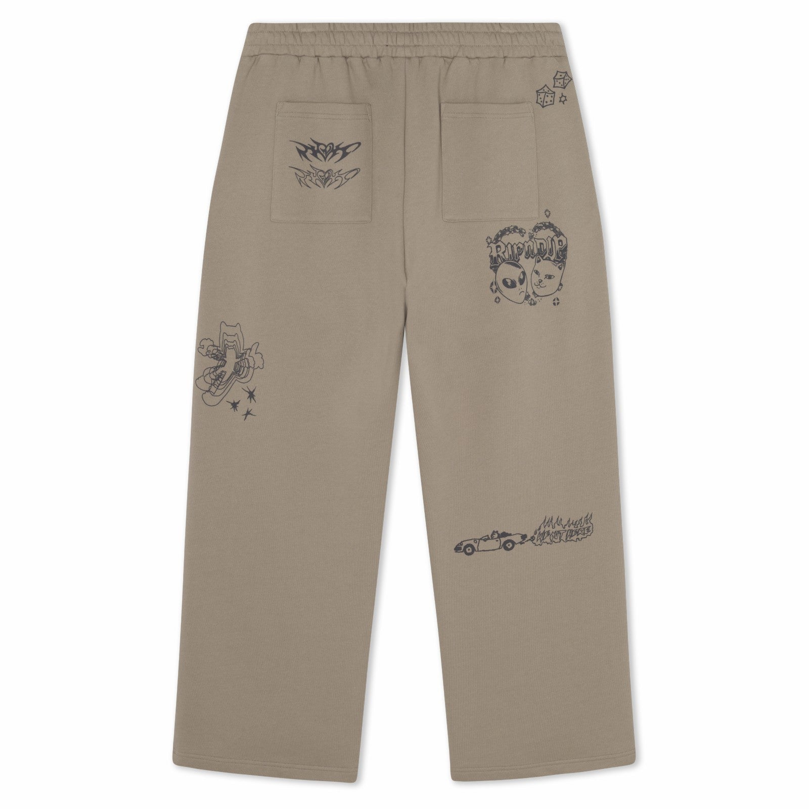 Westside Straight Leg Sweatpants (Dark Sand) - Ripndip