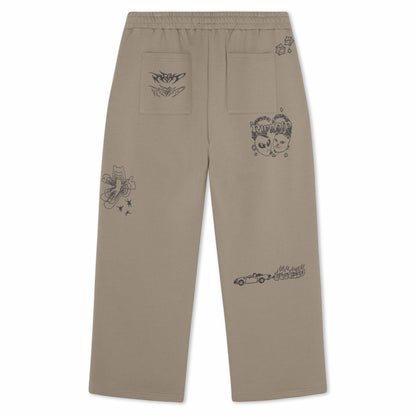 Westside Straight Leg Sweatpants (Dark Sand) - Ripndip