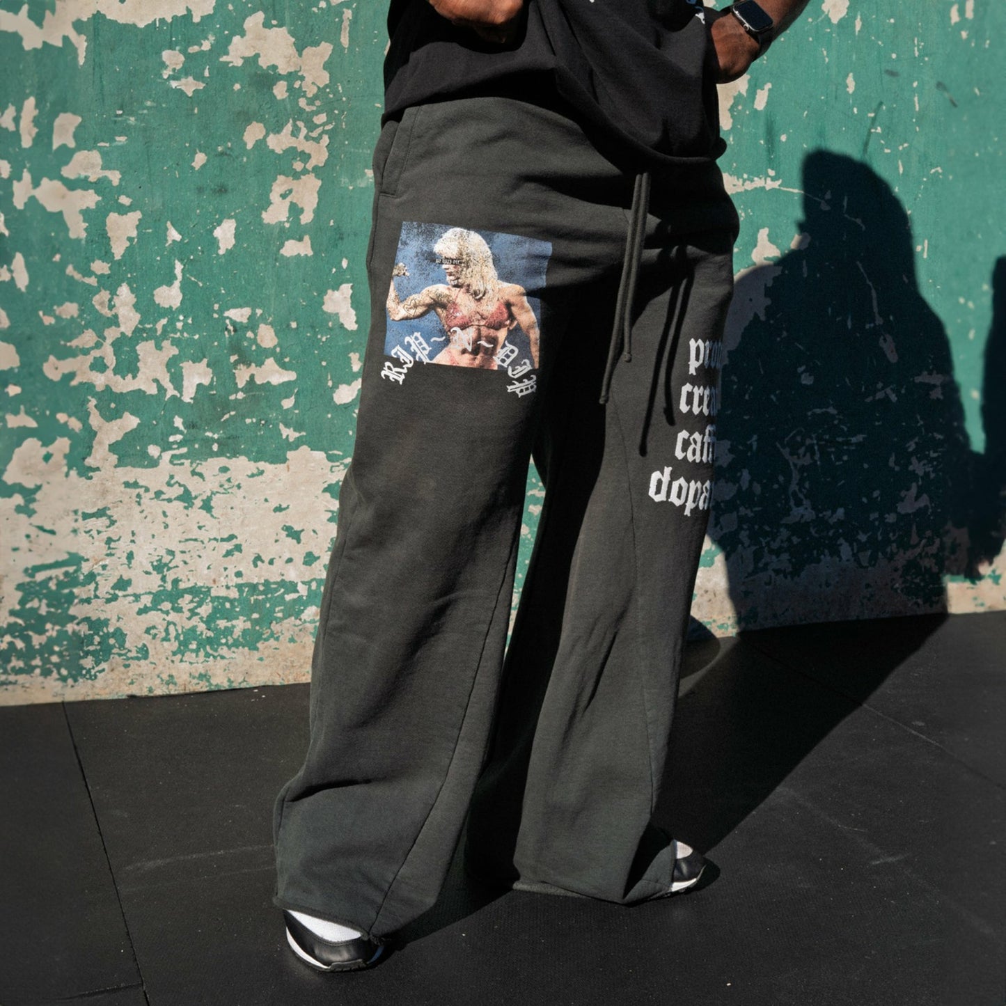Protein Straight Leg 500GSM Sweatpants (Gunmetal) - Ripndip
