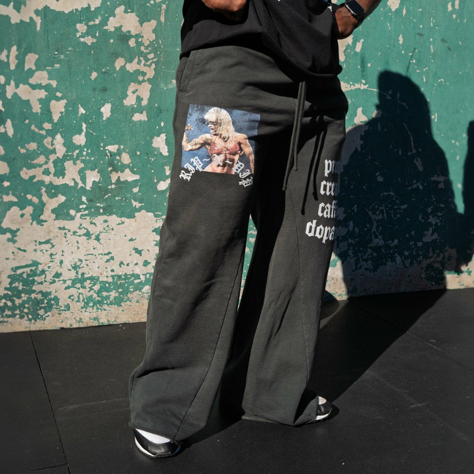 Protein Straight Leg 500GSM Sweatpants (Gunmetal) - Ripndip