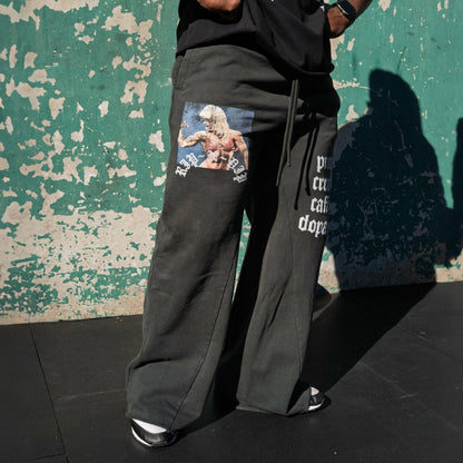 Protein Straight Leg 500GSM Sweatpants (Gunmetal) - Ripndip