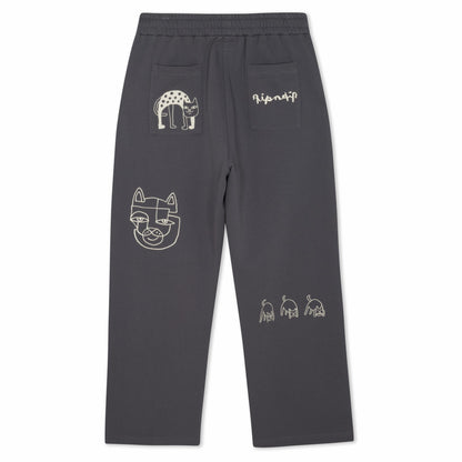 Blonded Straight Leg Sweatpants (Charcoal) - Ripndip