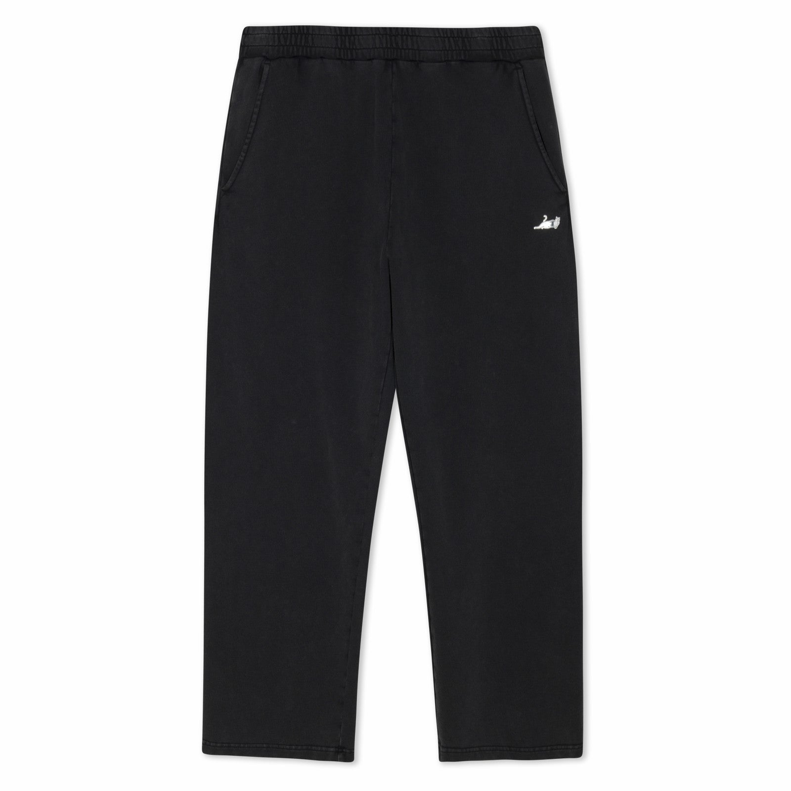 Castanza Straight Leg Sweatpants (Black Vintage Wash) - Ripndip