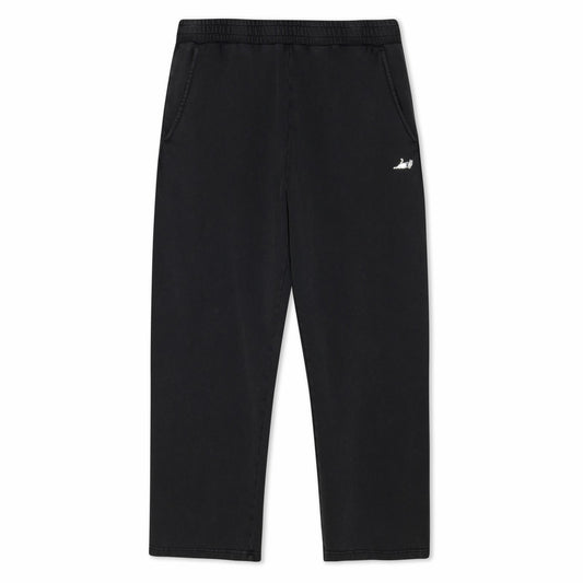 Castanza Straight Leg Sweatpants (Black Vintage Wash) - Ripndip