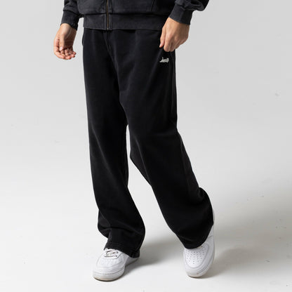 Castanza Straight Leg Sweatpants (Black Vintage Wash) - Ripndip