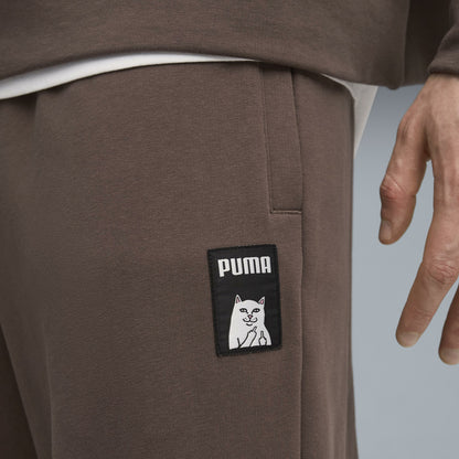 PUMA X RIPNDIP Oversized Wide Sweatpants (Flat Bronze) - Ripndip