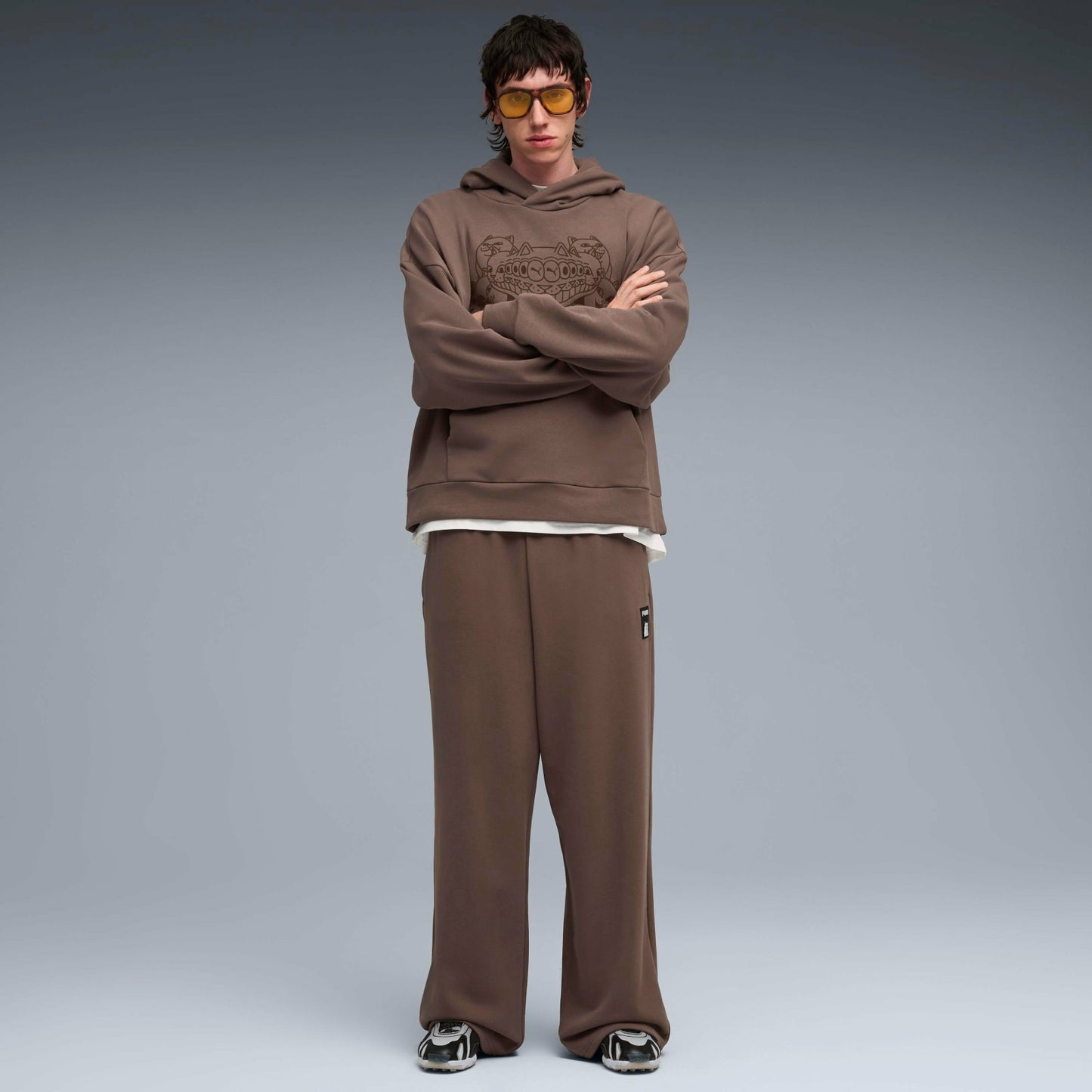 PUMA X RIPNDIP Oversized Wide Sweatpants (Flat Bronze) - Ripndip