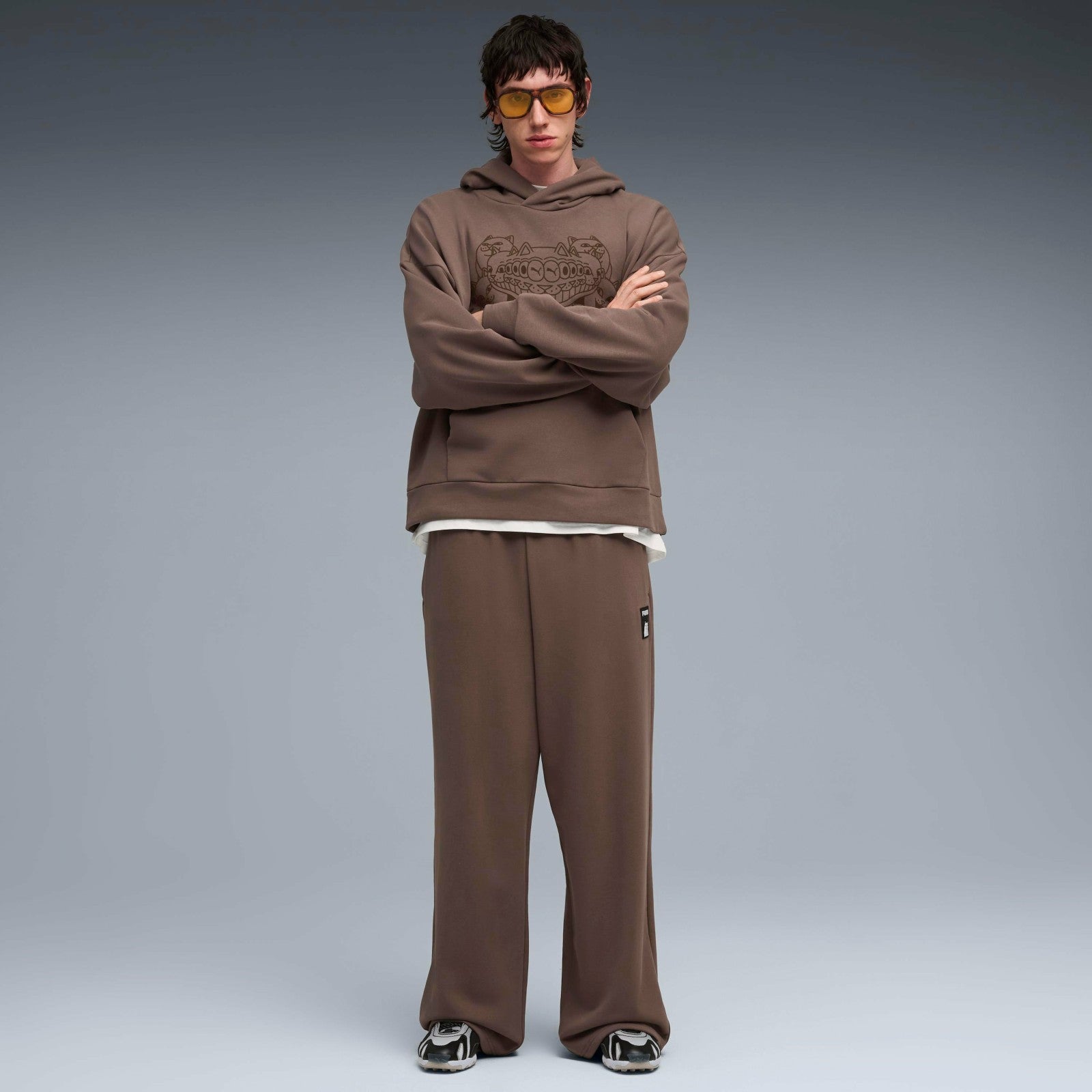 PUMA X RIPNDIP Oversized Wide Sweatpants (Flat Bronze) - Ripndip