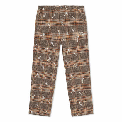 Euphoria Pants (Brown Plaid) - Ripndip