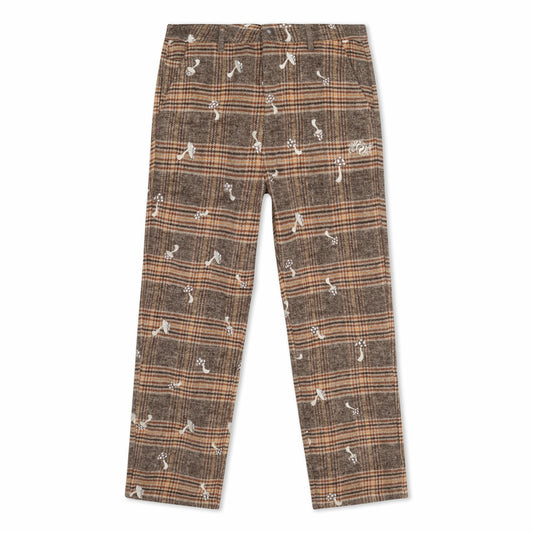 Euphoria Pants (Brown Plaid) - Ripndip