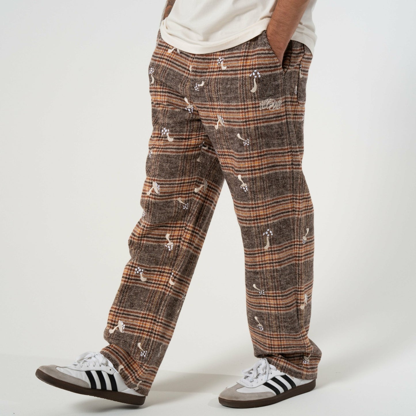 Euphoria Pants (Brown Plaid) - Ripndip