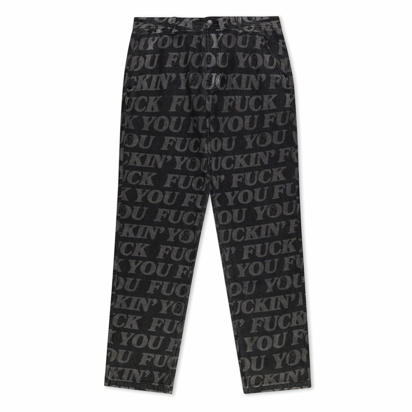 F.U.F.F. Washed Denim Pants (Black) - Ripndip