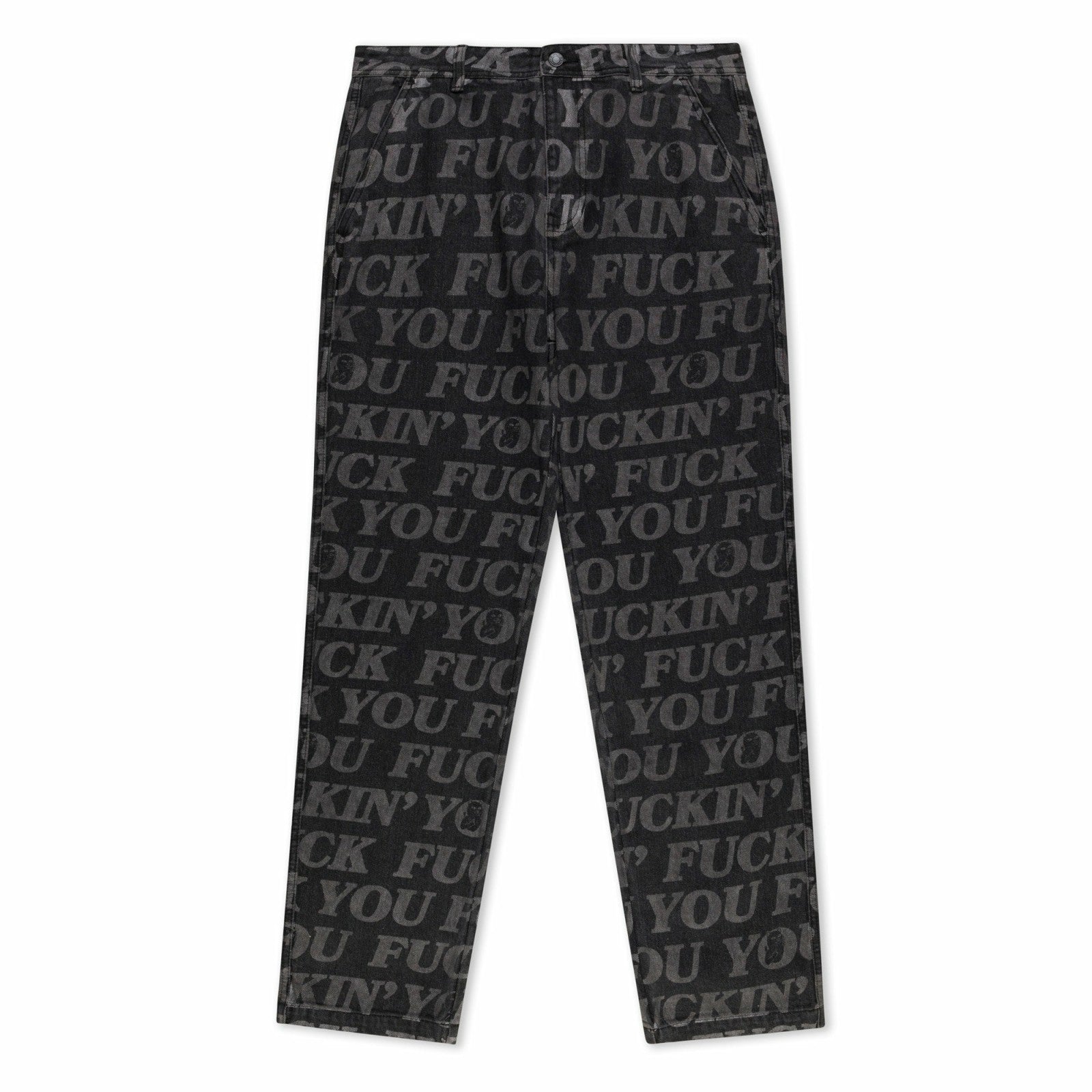 F.U.F.F. Washed Denim Pants (Black) - Ripndip