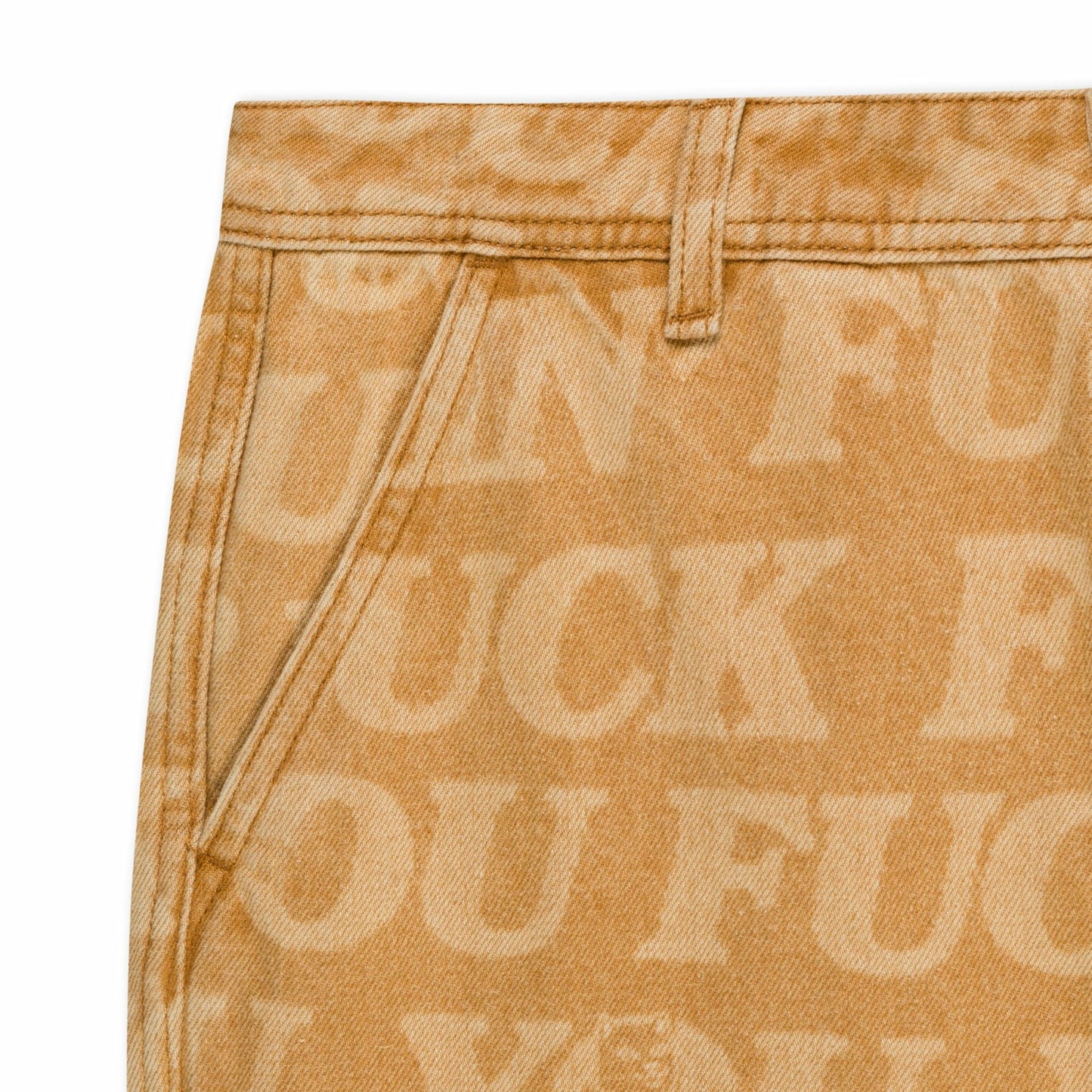 F.U.F.F. Washed Denim Pants (Light Brown Denim) - Ripndip