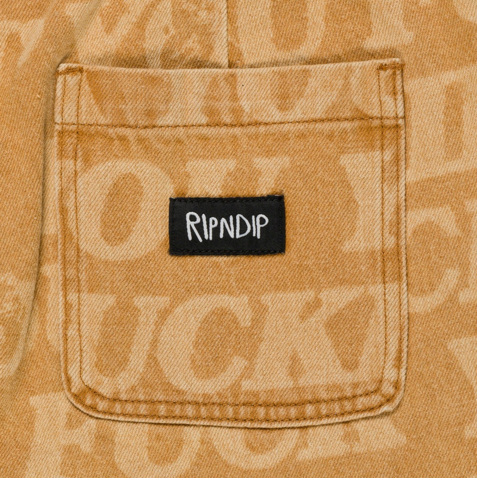 F.U.F.F. Washed Denim Pants (Light Brown Denim) - Ripndip