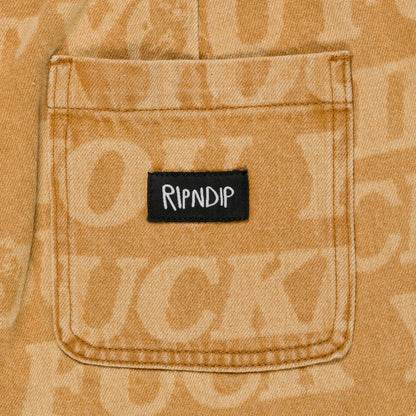 F.U.F.F. Washed Denim Pants (Light Brown Denim) - Ripndip