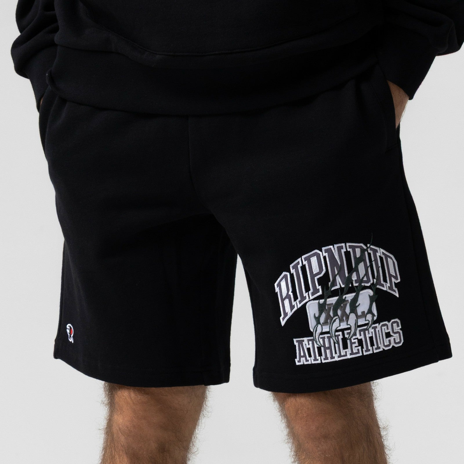 RIPNDIP Athletics Sweat Shorts (Black) - Ripndip