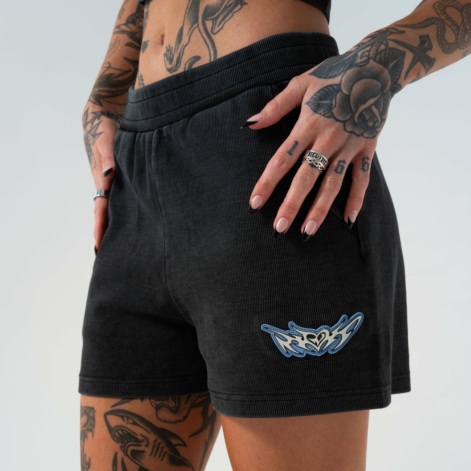DND Sweatshorts (Black Vintage) - Ripndip