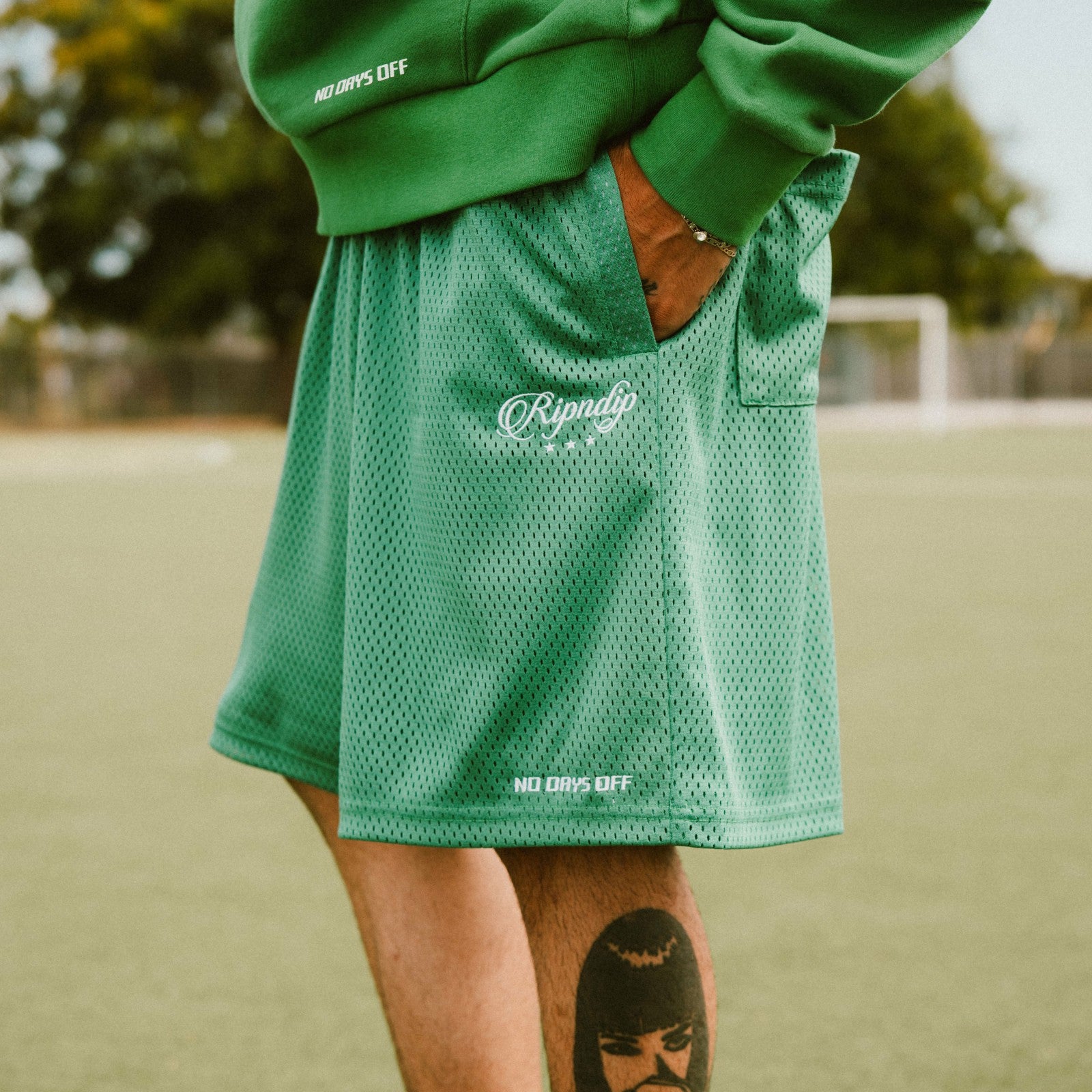 RND Cup MX Mesh Shorts (Green) - Ripndip