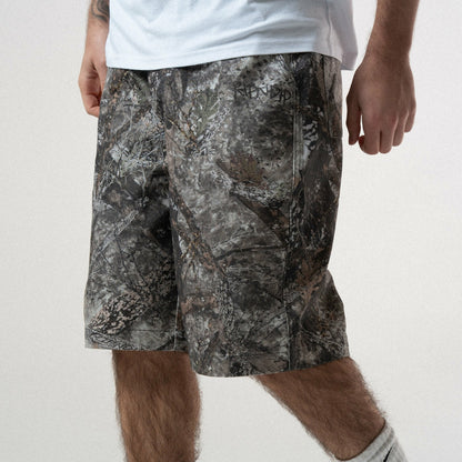 Nermal Tree Camo Baggy Denim Shorts (Nerm Tree Camo) - Ripndip
