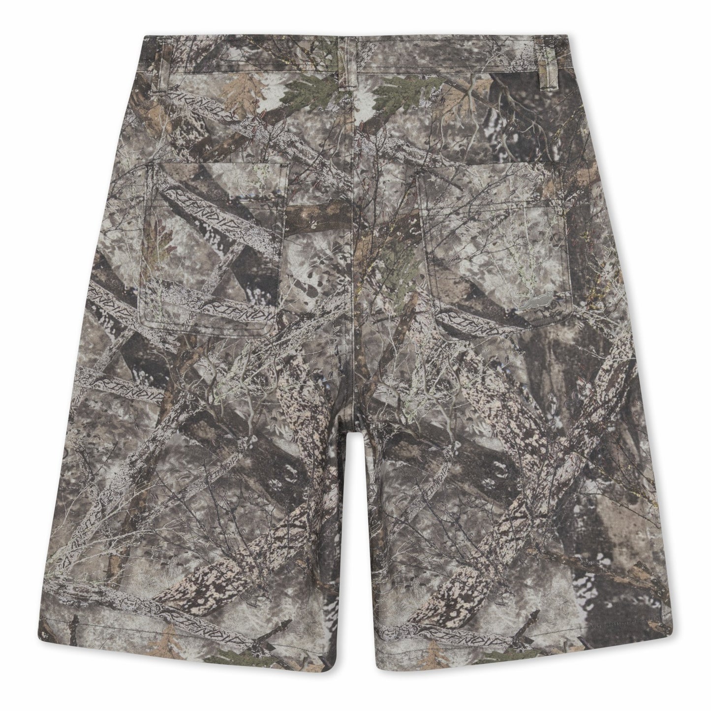 Nermal Tree Camo Baggy Denim Shorts (Nerm Tree Camo) - Ripndip