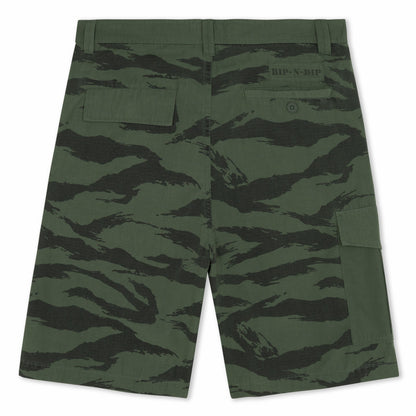 A Team Camo Cargo Shorts (Military Green) - Ripndip