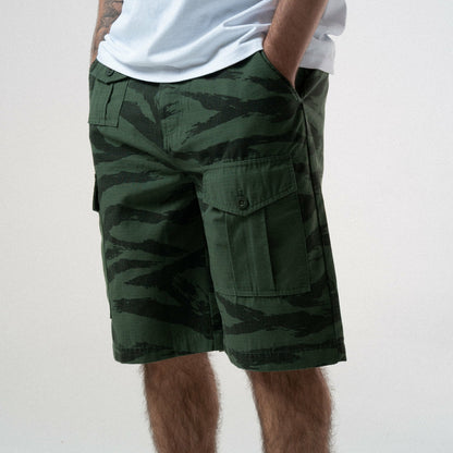 A Team Camo Cargo Shorts (Military Green) - Ripndip