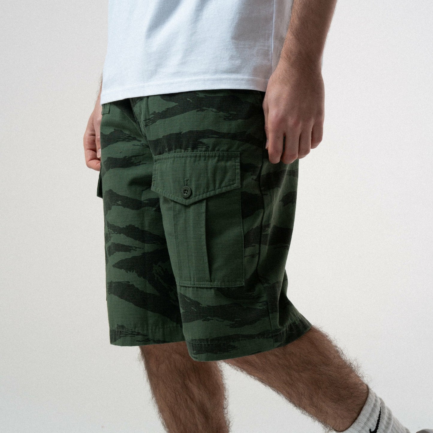 A Team Camo Cargo Shorts (Military Green) - Ripndip