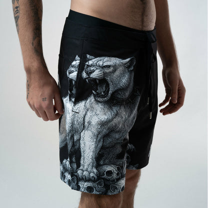 Wasteland Swim Shorts (Black) - Ripndip