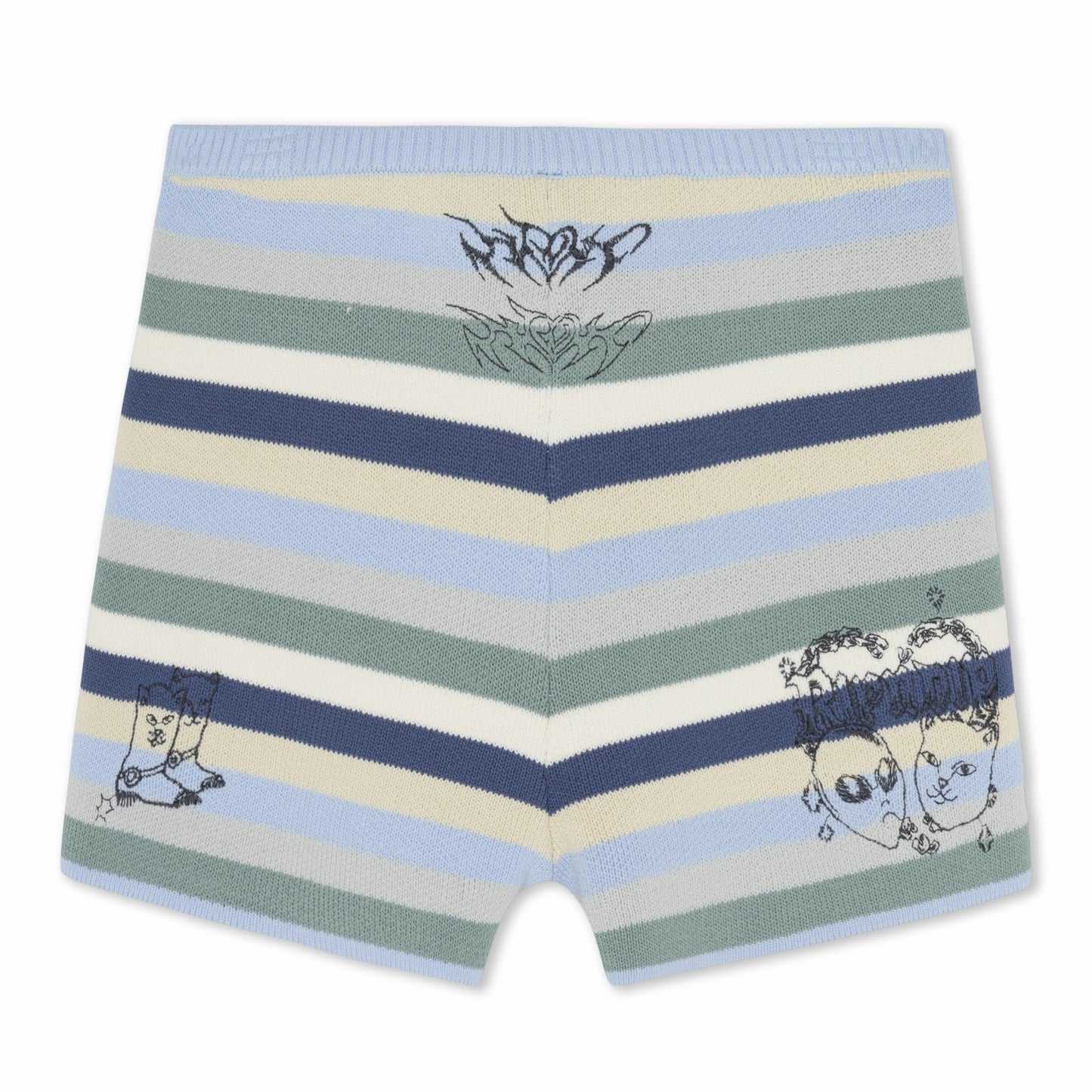 Westside Crochet Shorts (Powder Blue) - Ripndip