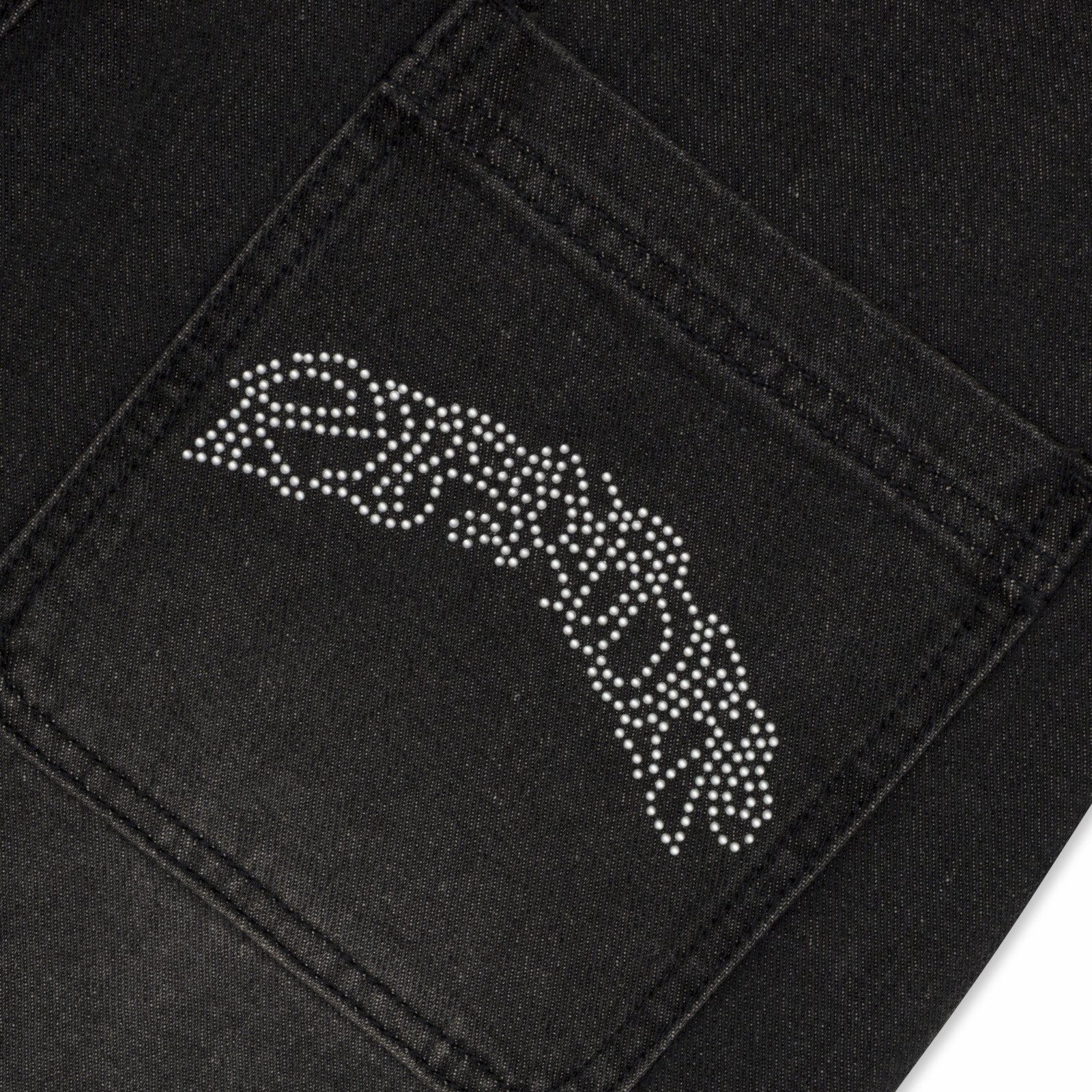 Pretty Flacko Denim Shorts (Black Vintage Wash Denim) - Ripndip