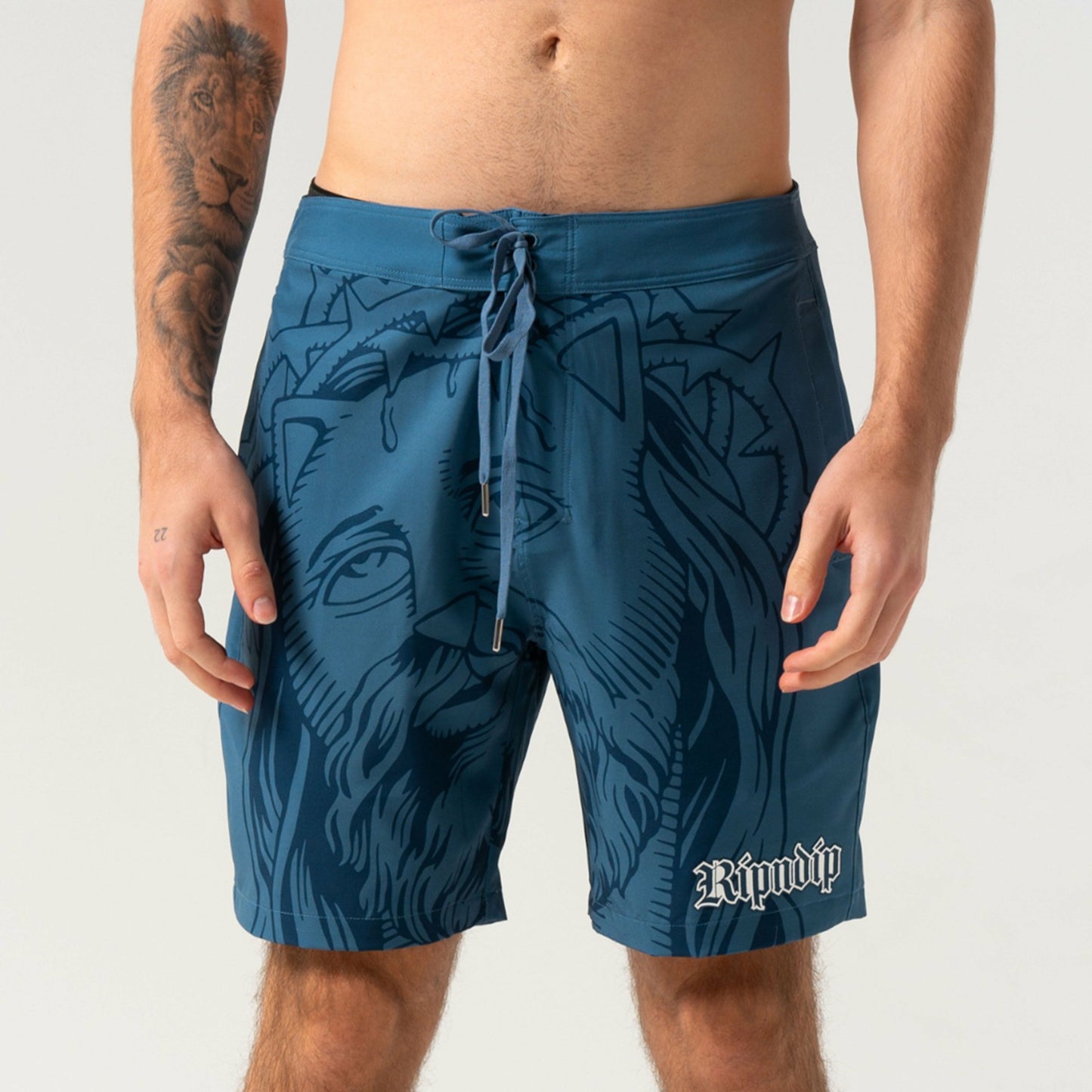 Lord Savior Swim Shorts (Navy) - Ripndip