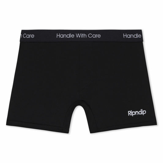Handle With Care Boxers (Black) - Ripndip