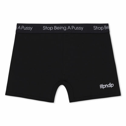 Stop Being A Pussy Boxers (Black) - Ripndip