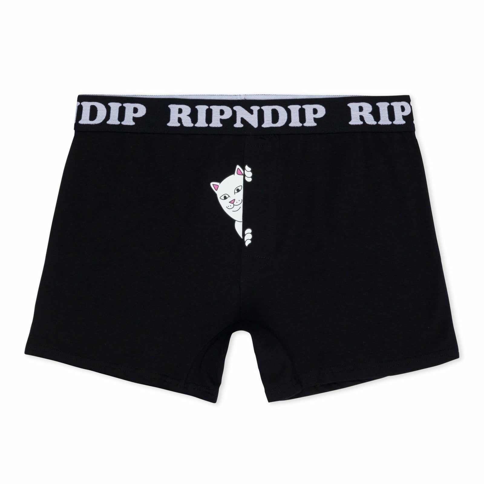 Peek A Nermal Boxers (Black) - Ripndip