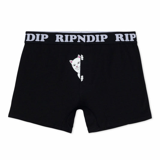 Peek A Nermal Boxers (Black) - Ripndip