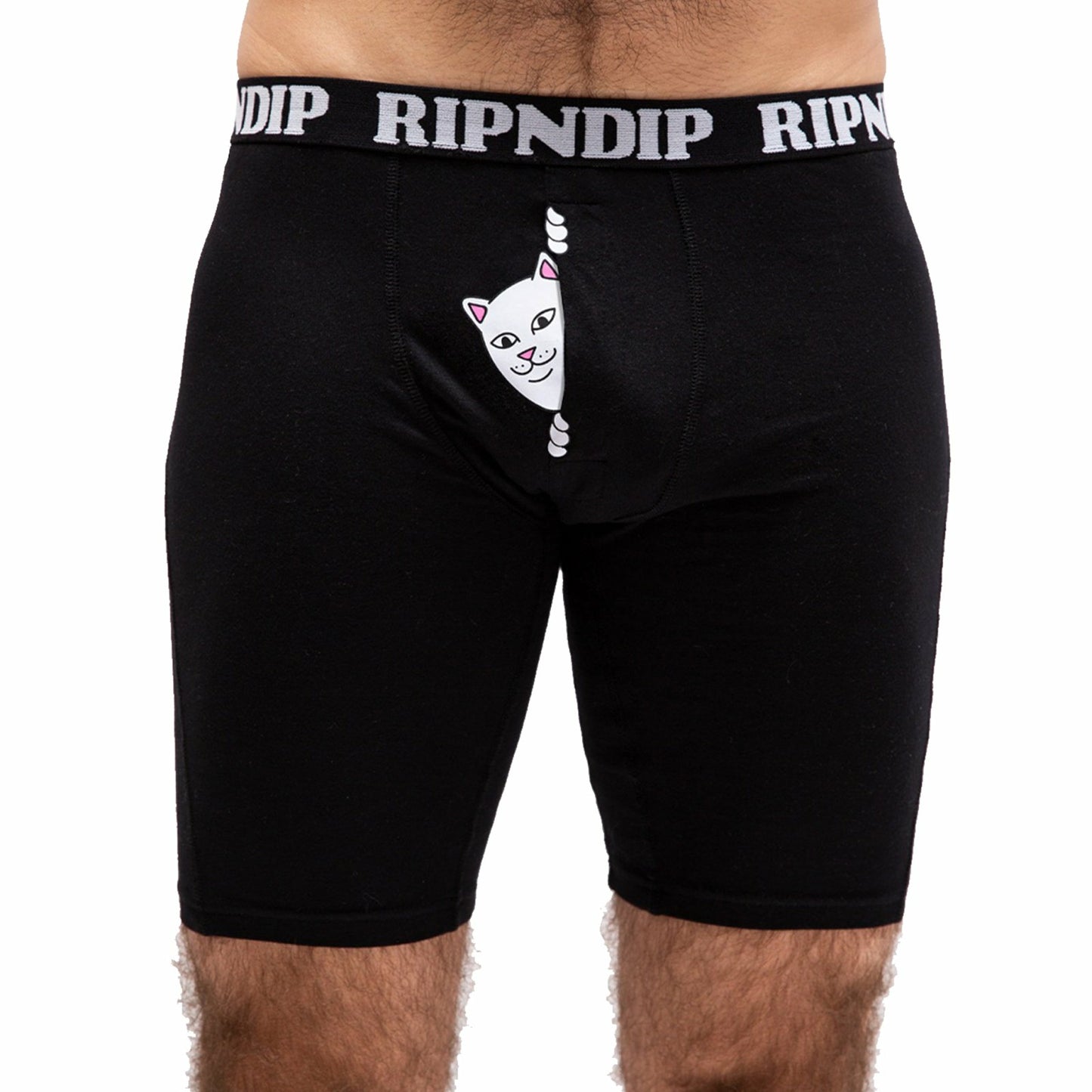Peek A Nermal Boxers (Black) - Ripndip