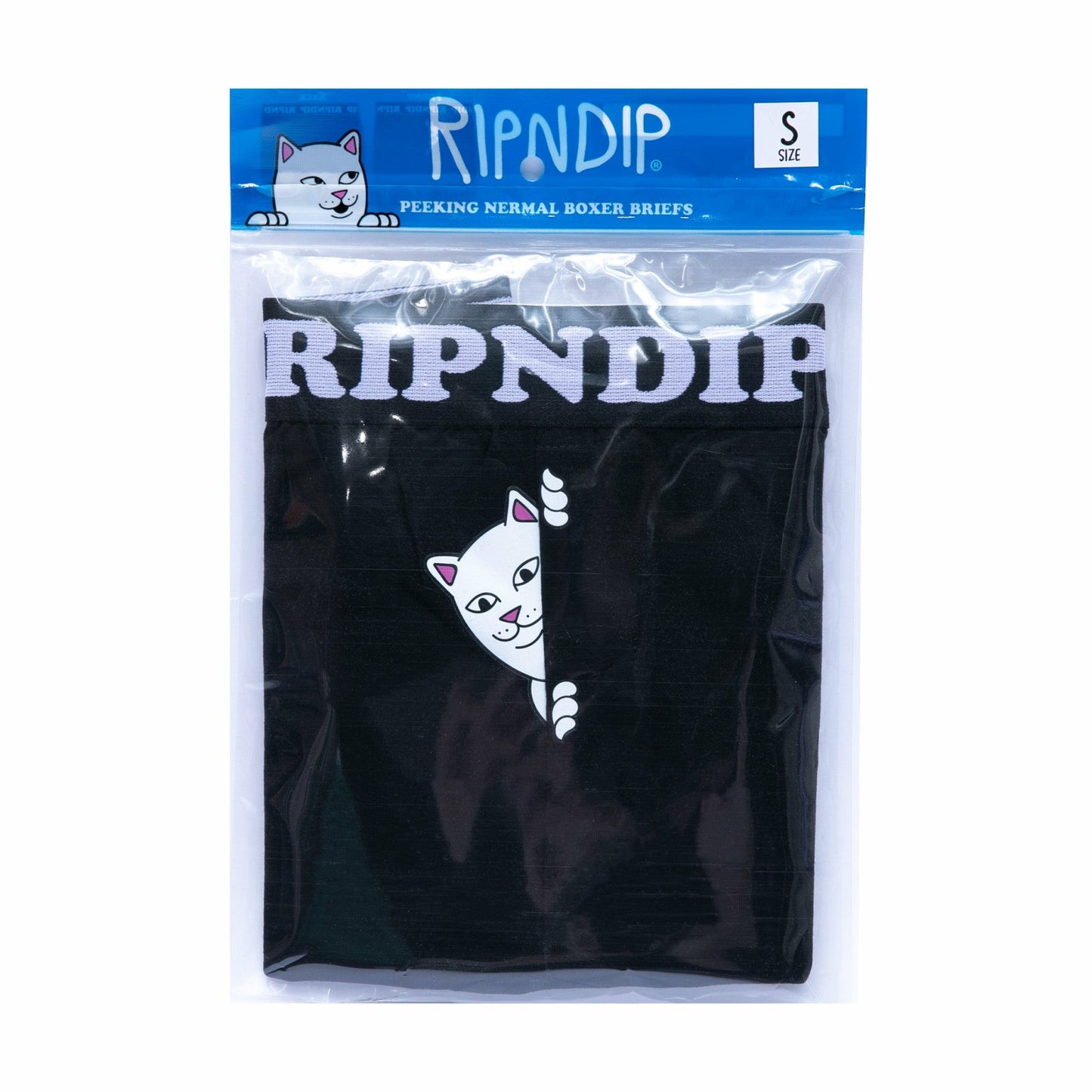 Peek A Nermal Boxers (Black) - Ripndip