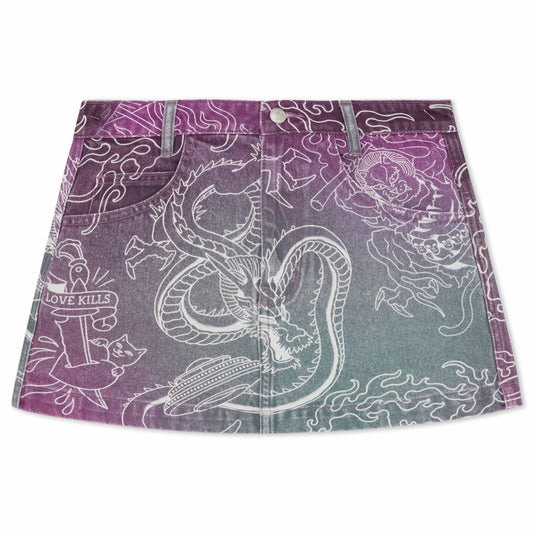 Trace Denim Skirt (Multi) - Ripndip