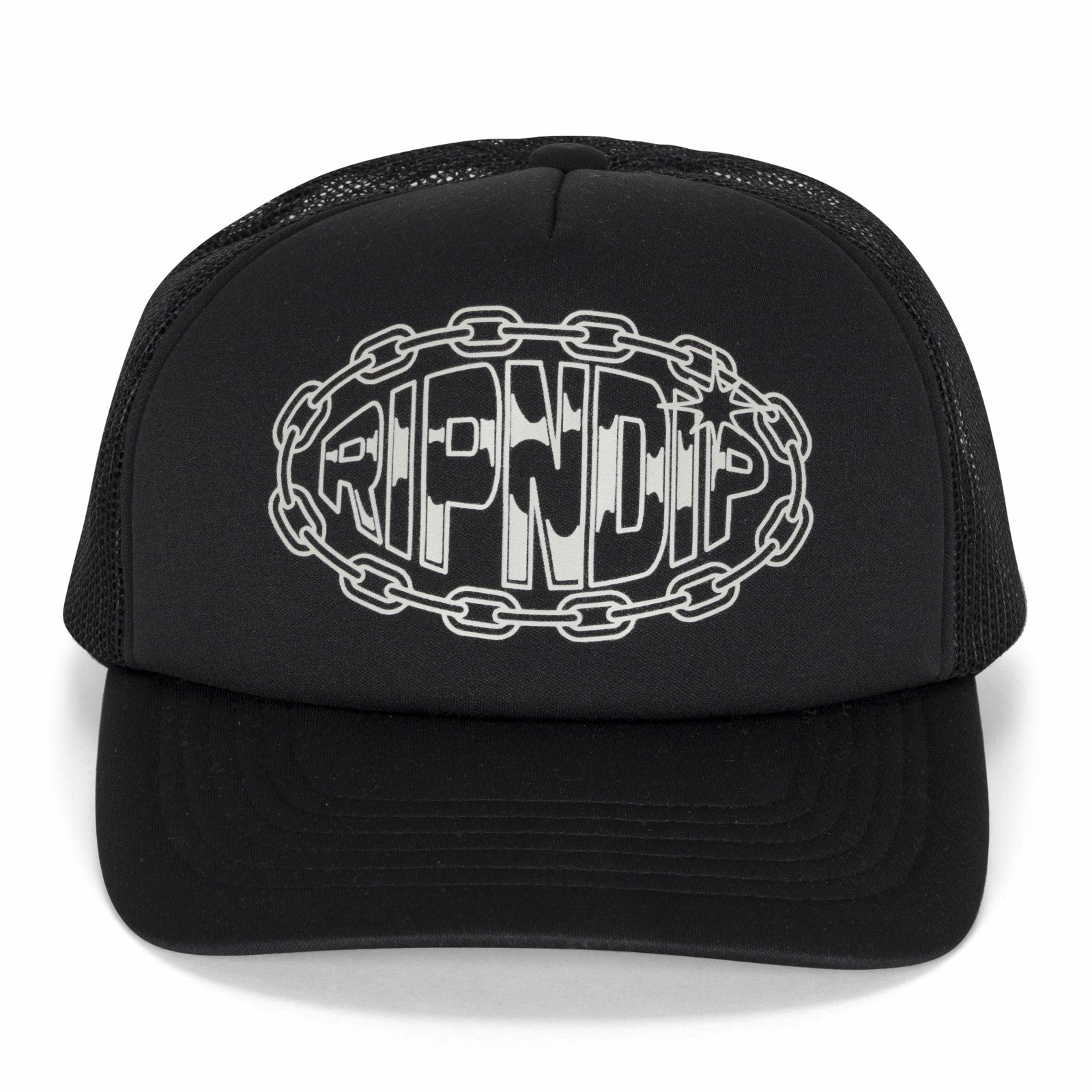Linked Up Trucker Hat (Black) - Ripndip