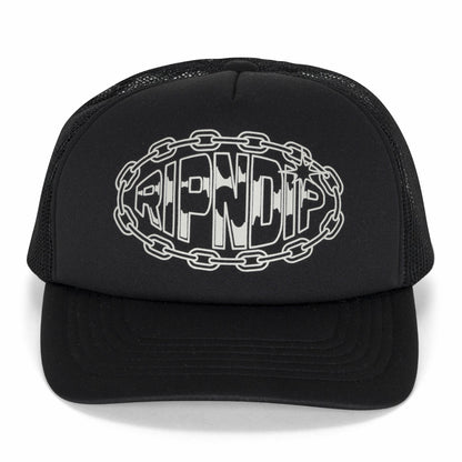 Linked Up Trucker Hat (Black) - Ripndip