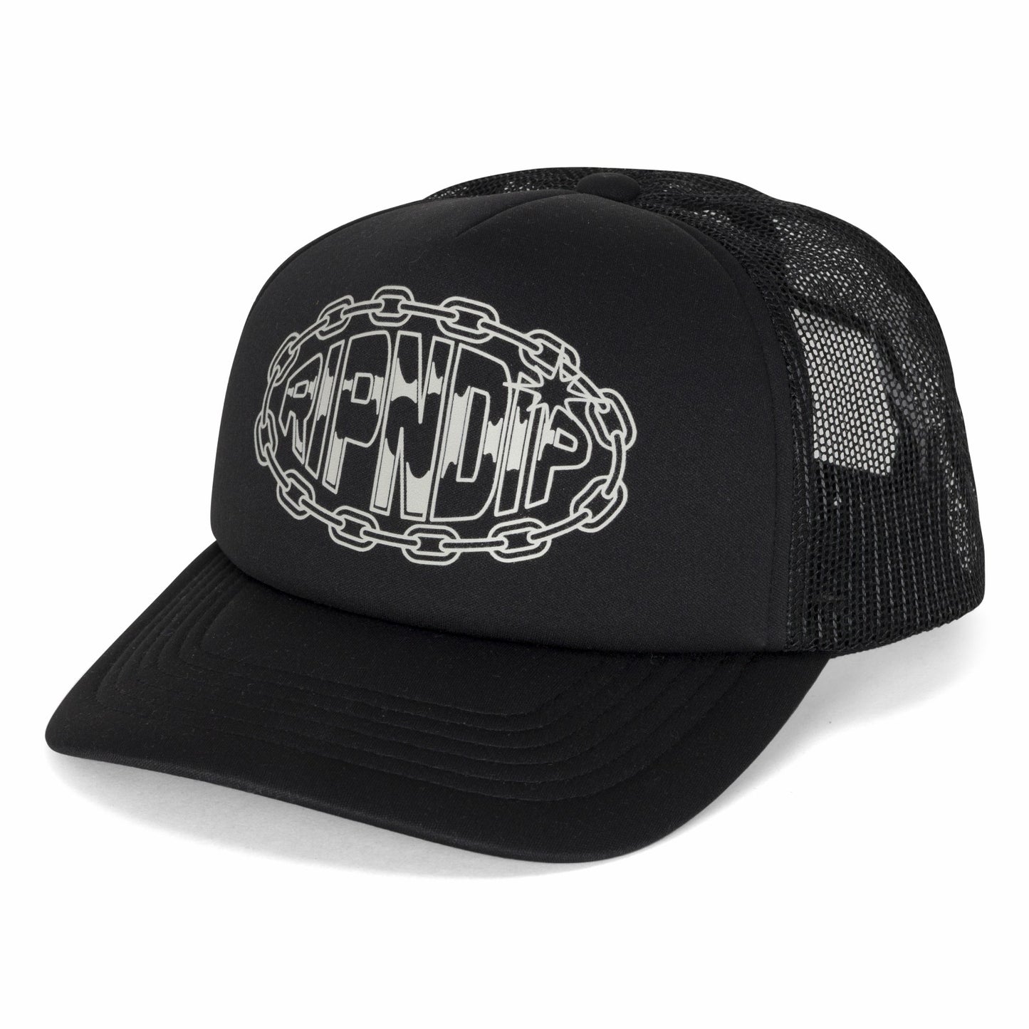 Linked Up Trucker Hat (Black) - Ripndip