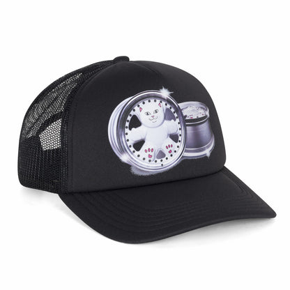 Nerm Wheels Trucker Hat (Black) - Ripndip